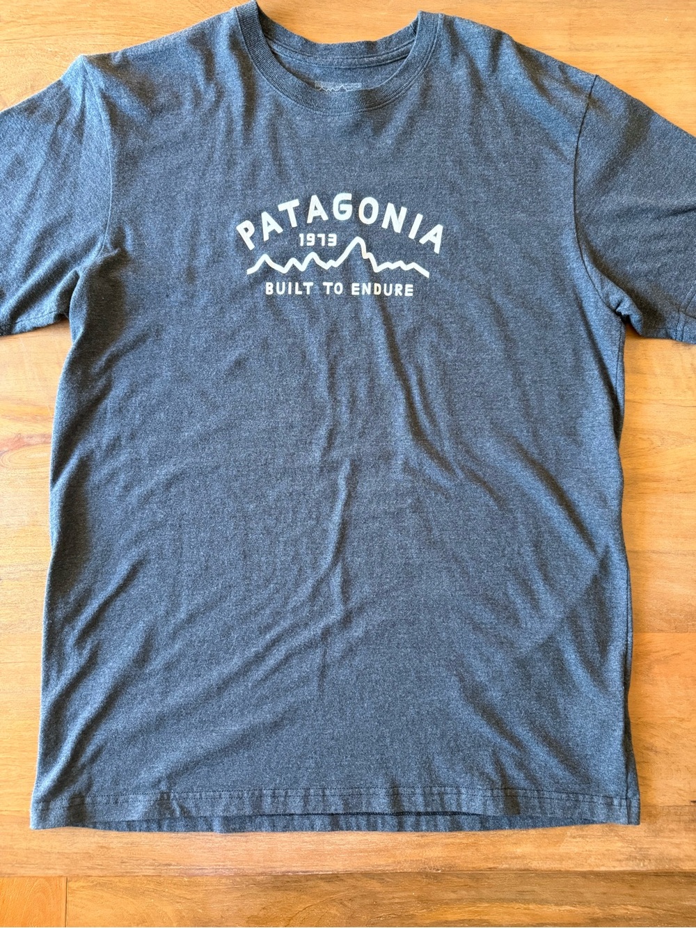 Patagonia Charcoal Heather Logo Tee